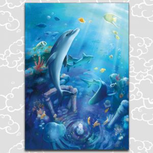 Ecco le dauphin - illustration A3